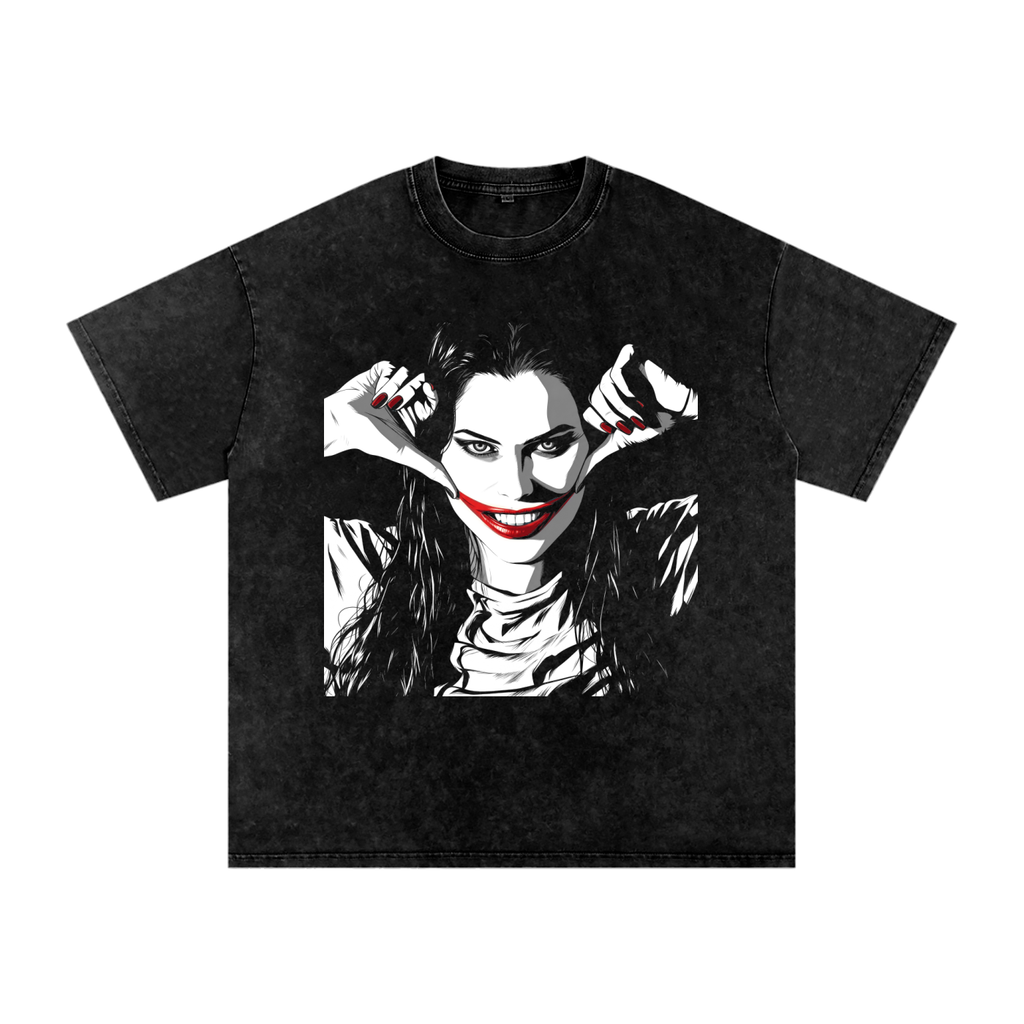 Joker's Daughter (Washed Oversized Cotton T-Shirt)