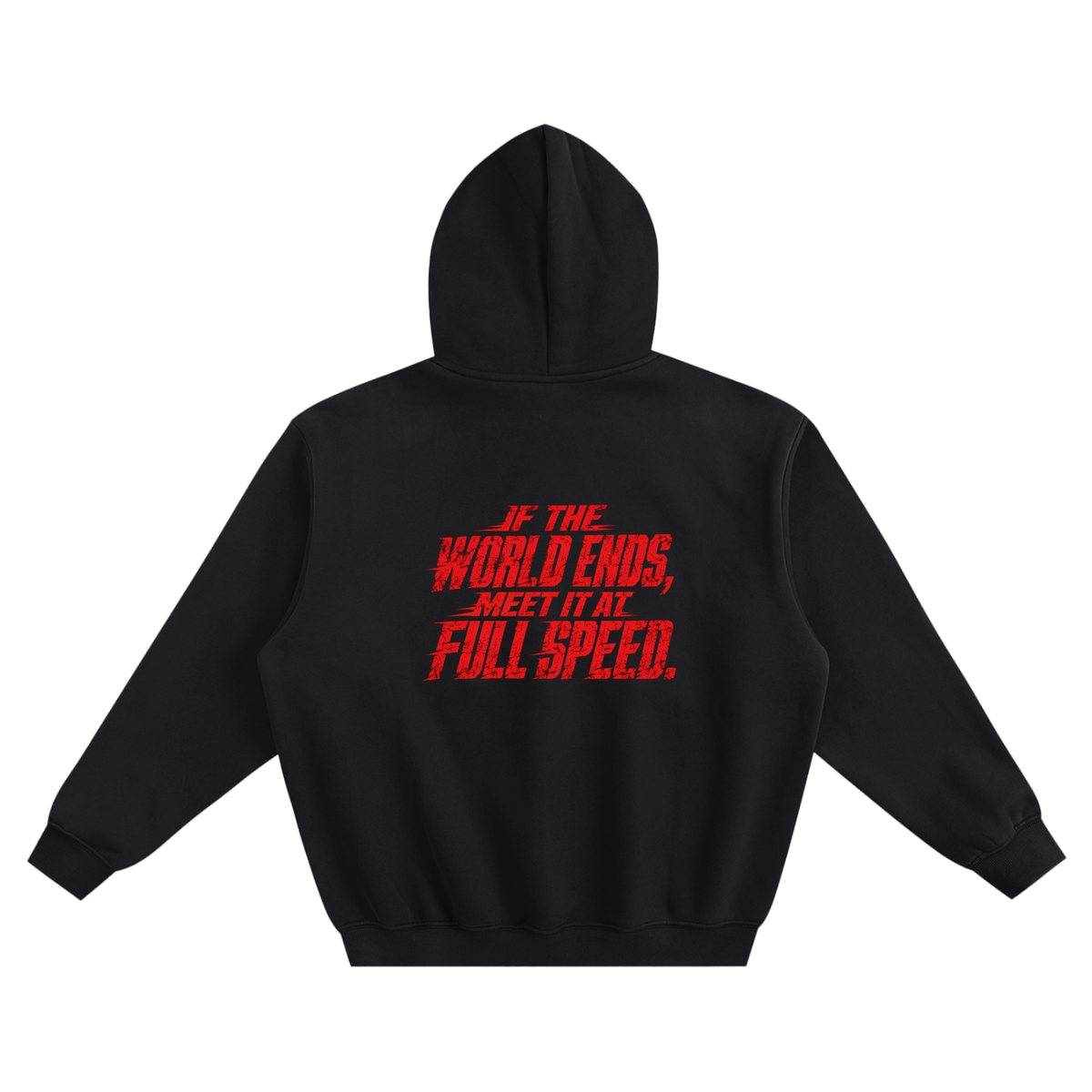 Full Speed to the End (Fleeced Boxy Hoodie)
