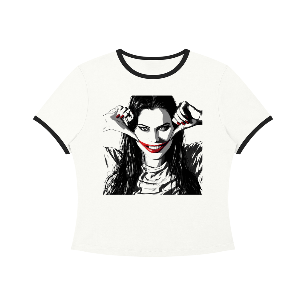 Joker's Daughter (Women’s Color Block Crop T-Shirt)